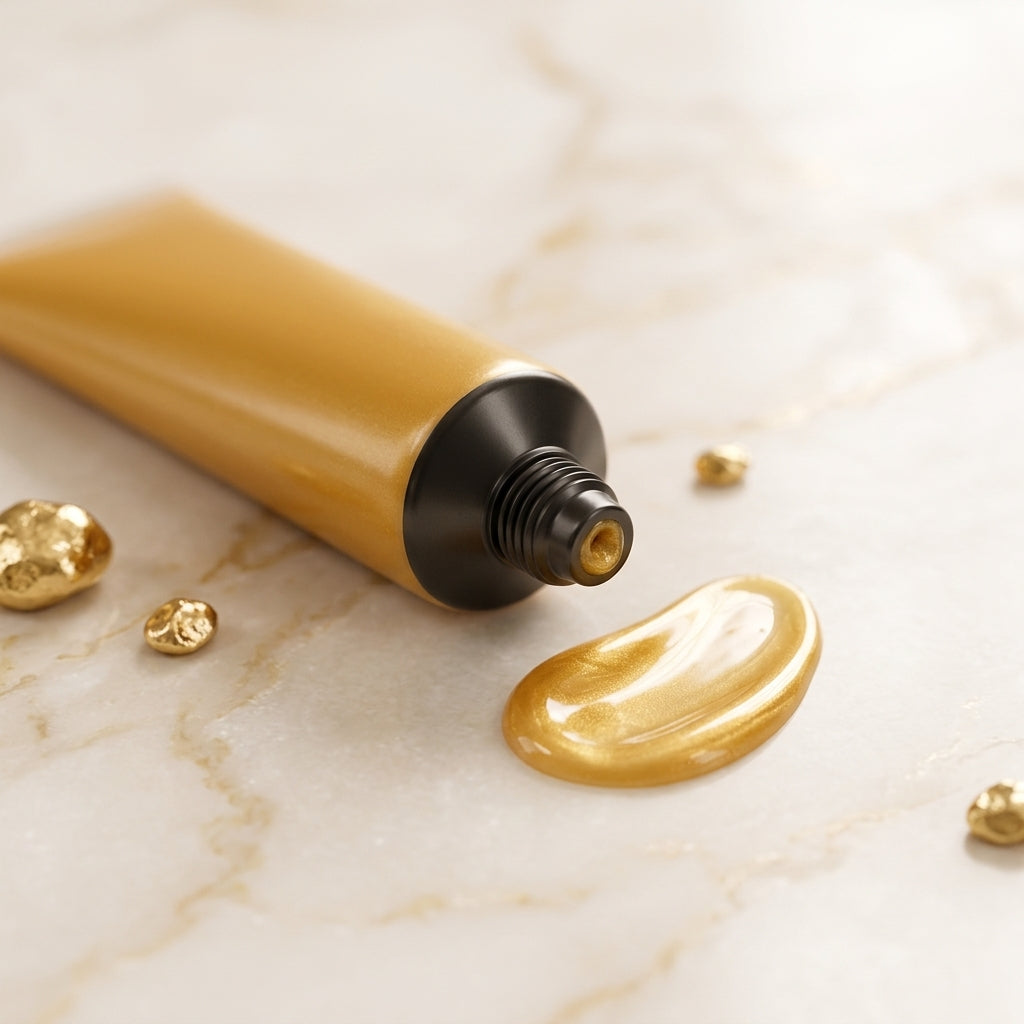 Mascarilla Gold · Exfoliante peel-off