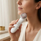 Masajeador facial frío y calor