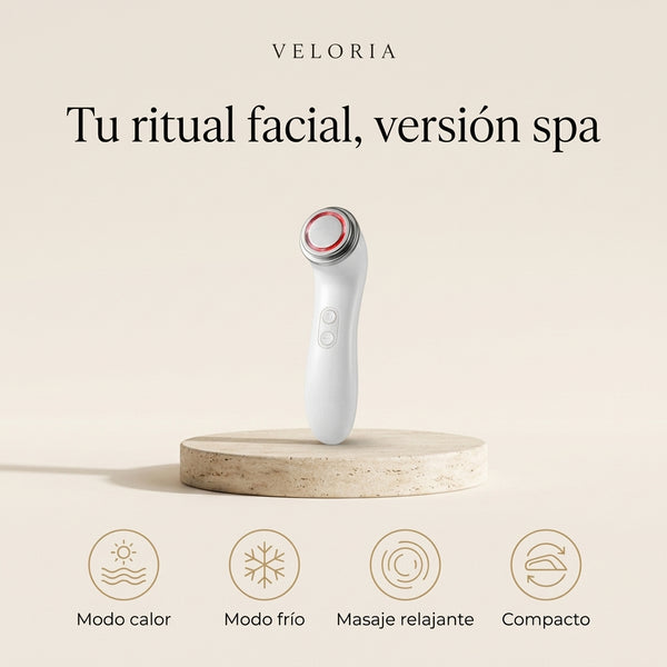 Masajeador facial frío y calor